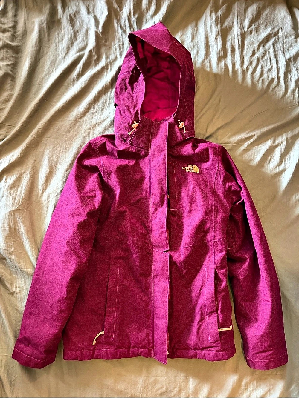 The North Face Women's Hooded Ski Jacket Pink Size S